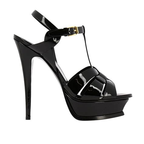 ysl tribute pump black patent|yves saint laurent black heels.